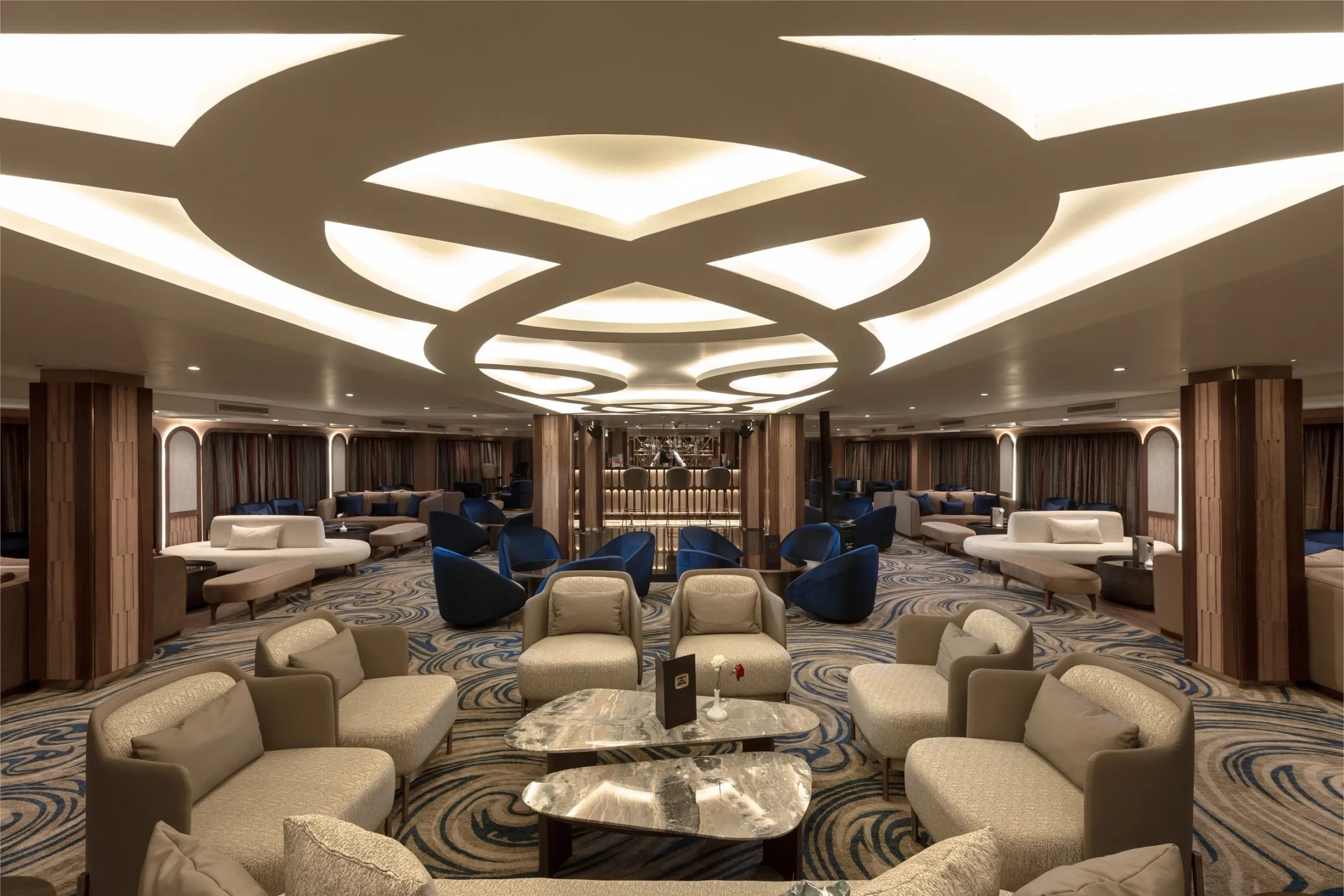 Lounge aboard the Concerto Plus Nile Cruise Nile cruise